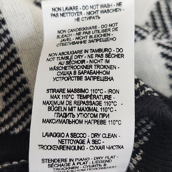 Up To You Women's White/Black Striped Cowl Neck Sweater Size S - Picture 6 of 8